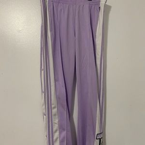 Purple Adidas Pull-Away Pants